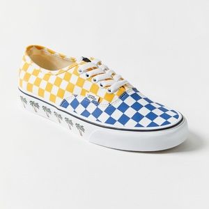 Vans Authentic Sidewall Checkerboard Sneaker 7.5 *